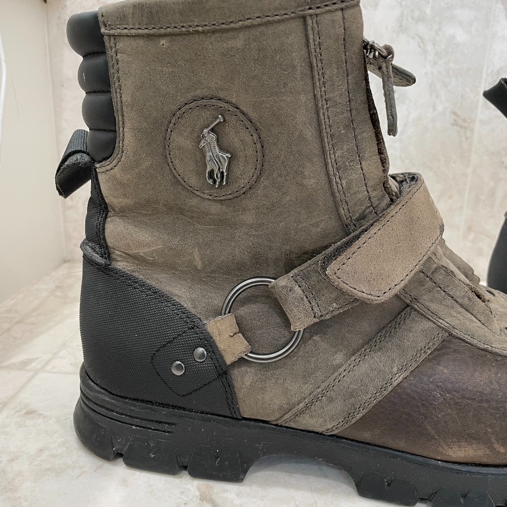 POLO RL Boots {10.5} Conquest Hi Boot Brown